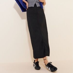 Maeve Colette Linen Blend Maxi Skirt